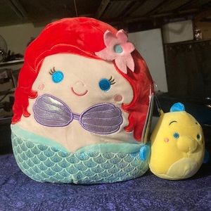 10” Ariel and Flounder Squishmallow